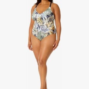 Hurley  One Piece Swimsuit Tropical Design XXL